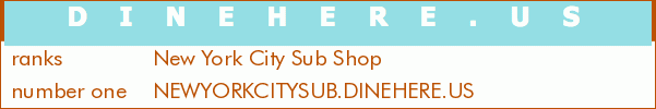 New York City Sub Shop