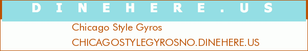 Chicago Style Gyros