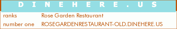 Rose Garden Restaurant