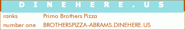Primo Brothers Pizza