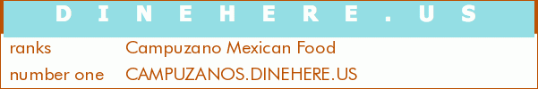 Campuzano Mexican Food