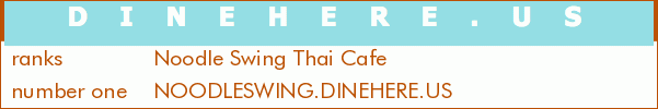 Noodle Swing Thai Cafe