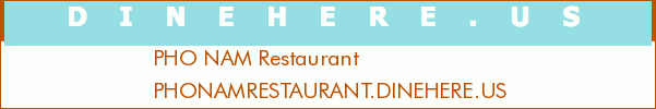 PHO NAM Restaurant