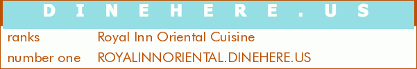 Royal Inn Oriental Cuisine