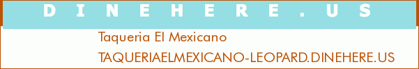 Taqueria El Mexicano