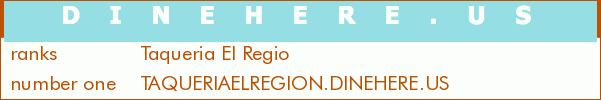 Taqueria El Regio