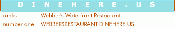 Webber's Waterfront Restaurant