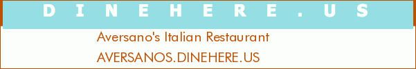 Aversano's Italian Restaurant