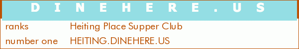 Heiting Place Supper Club