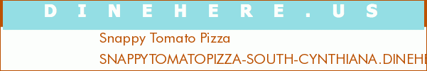 Snappy Tomato Pizza