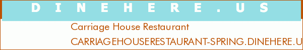 Carriage House Restaurant