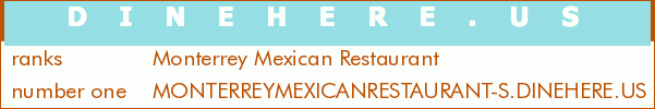 Monterrey Mexican Restaurant