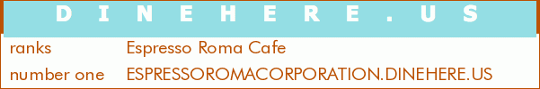 Espresso Roma Cafe