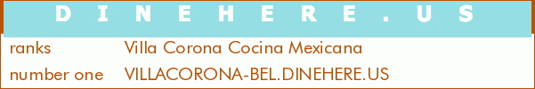 Villa Corona Cocina Mexicana