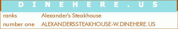 Alexander's Steakhouse