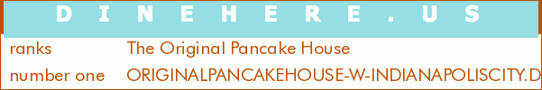 The Original Pancake House