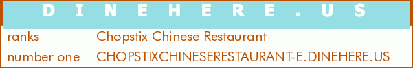 Chopstix Chinese Restaurant