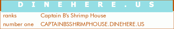 Captain B's Shrimp House