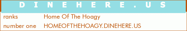 Home Of The Hoagy