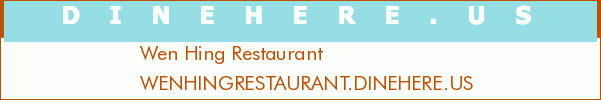 Wen Hing Restaurant