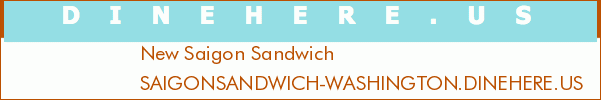 New Saigon Sandwich