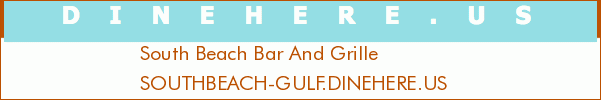South Beach Bar And Grille