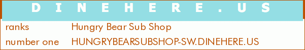 Hungry Bear Sub Shop