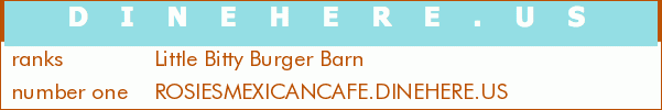 Little Bitty Burger Barn