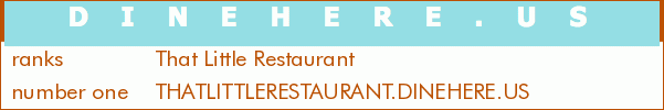 That Little Restaurant