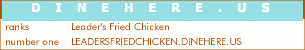 Leader's Fried Chicken