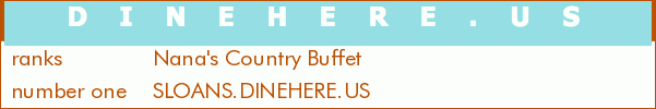 Nana's Country Buffet