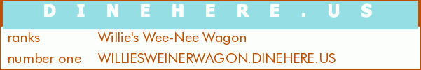 Willie's Wee-Nee Wagon