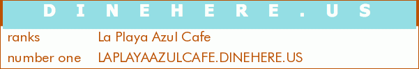 La Playa Azul Cafe