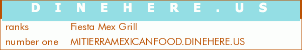 Fiesta Mex Grill
