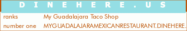 My Guadalajara Taco Shop
