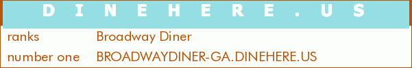 Broadway Diner