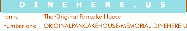 The Original Pancake House