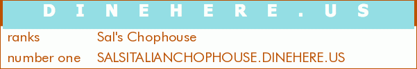 Sal's Chophouse