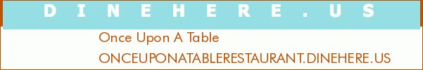 Once Upon A Table