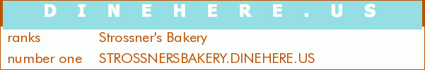Strossner's Bakery