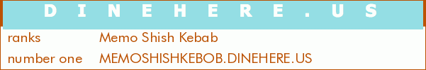 Memo Shish Kebab