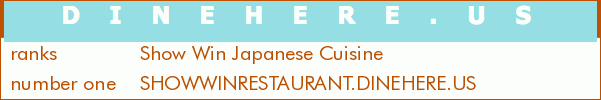 Show Win Japanese Cuisine