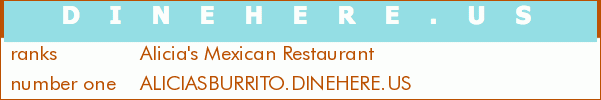 Alicia's Mexican Restaurant