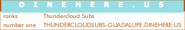 Thundercloud Subs