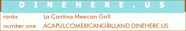 La Cantina Mexican Grill