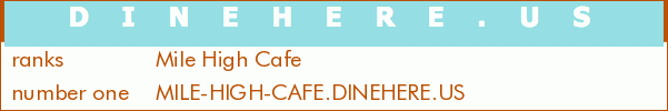 Mile High Cafe