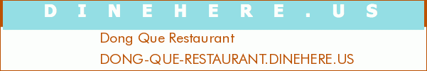Dong Que Restaurant