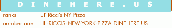 Lil' Ricci's NY Pizza