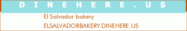 El Salvador bakery