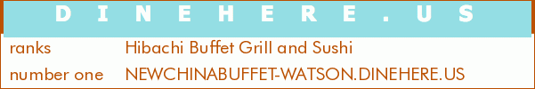 Hibachi Buffet Grill and Sushi